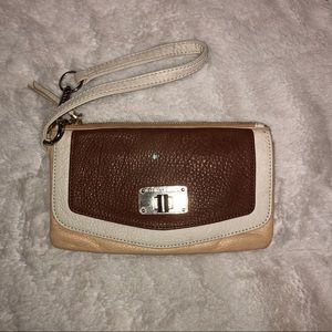 SALE! Elliott Lucca Brown cream & Tan Wallet